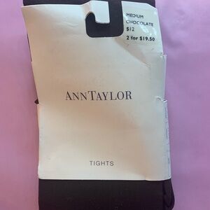 NWT: Chocolate Brown Hosiery Tights - Medium